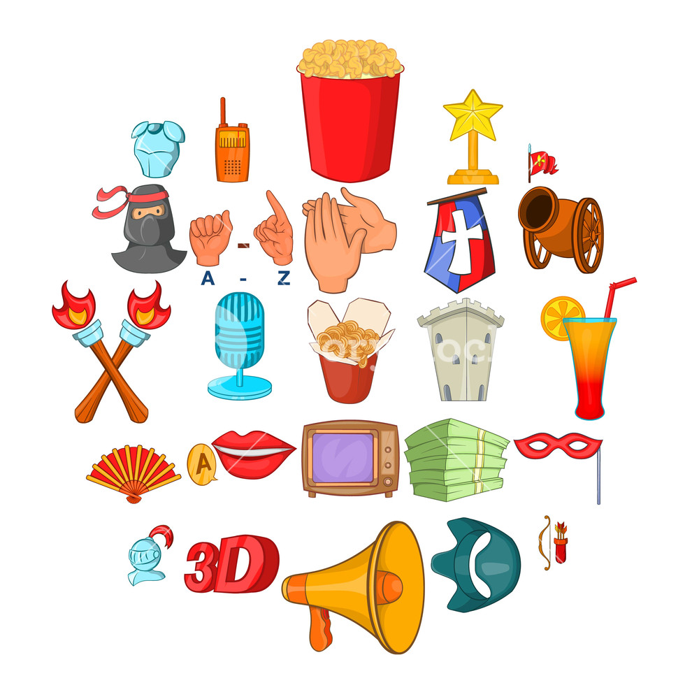 1000x1000 Celebrity Icons Set Cartoon Set Of Celebrity Vector Icons