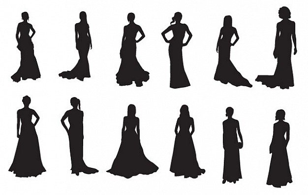 626x396 The Red Celebrities Silhouettes Vector Free Download