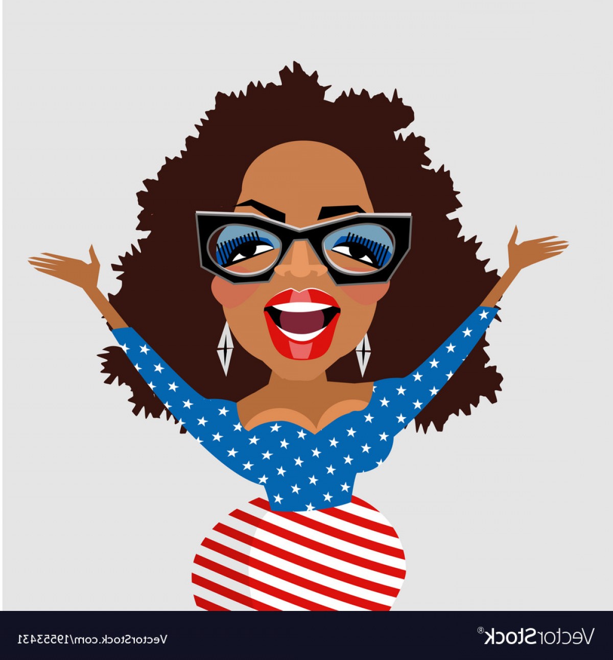 1200x1291 Caricature Of Celebrity Oprah Winfrey Vector Geekchicpro