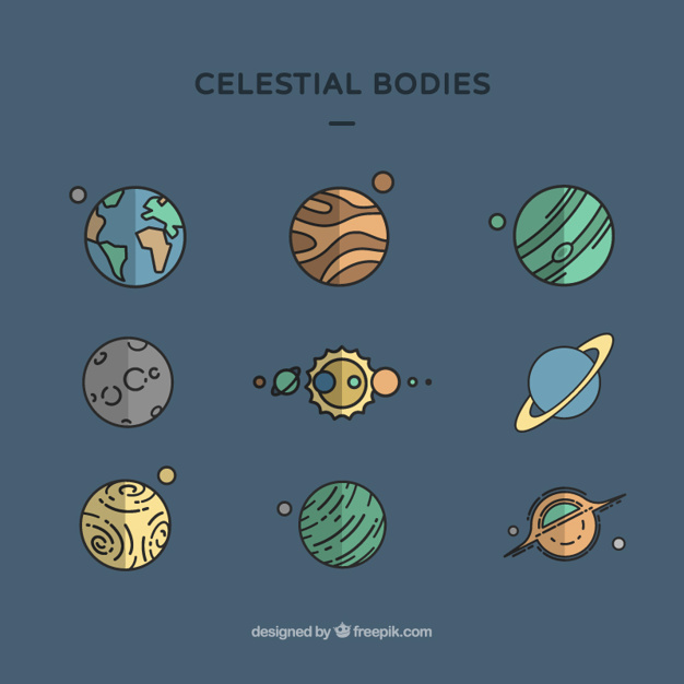 Celestial Bodies Vector Free Download 626x626 Celestial Bodies Vector Free Download