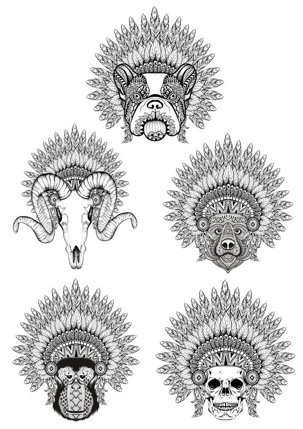 Celestial Animals T Shirt Style Free Vector Graphic Design Vector 595x842 Celestial Animals T Shirt Style Free Vector Graphic Design Vector