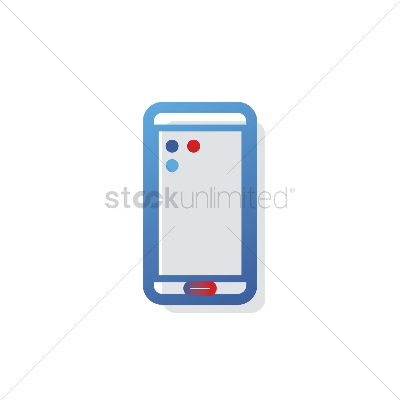 1300x1300 Mobile Phone Icon Vector Image