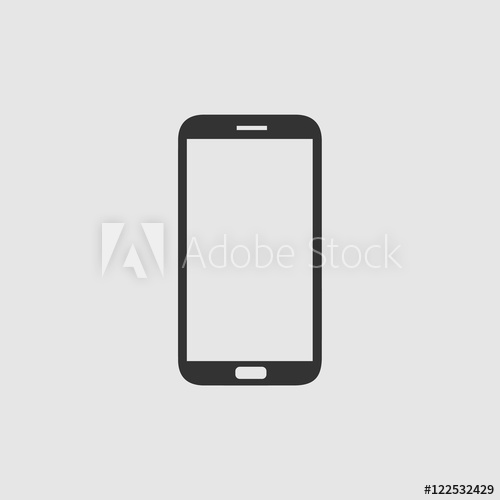 500x500 Phone Vector Icon Smartphone Isolated Vector Cell Phone Logo