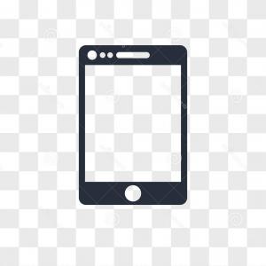 300x300 Cellular Phone Vector Icon Isolated Transparent Background