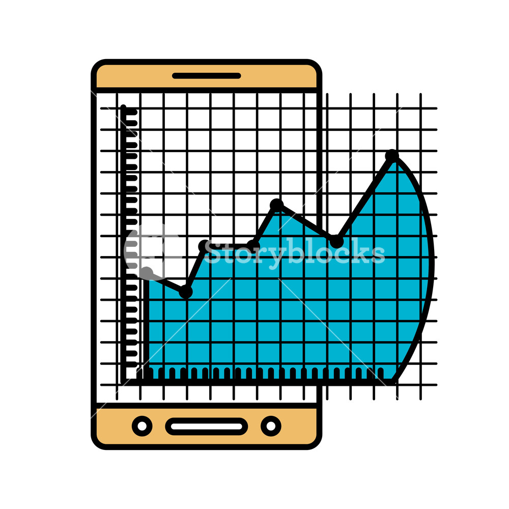 Color Sections Silhouette Of Cellphone And Financial Risk Graphic 1000x1000 Color Sections Silhouette Of Cellphone And Financial Risk Graphic