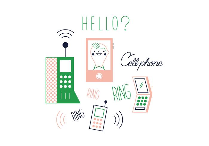700x490 Free Cell Phone Vector