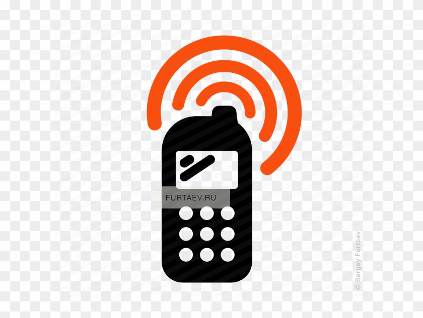 840x633 Vector Icon Of Wireless Signal Going From Cell Phone