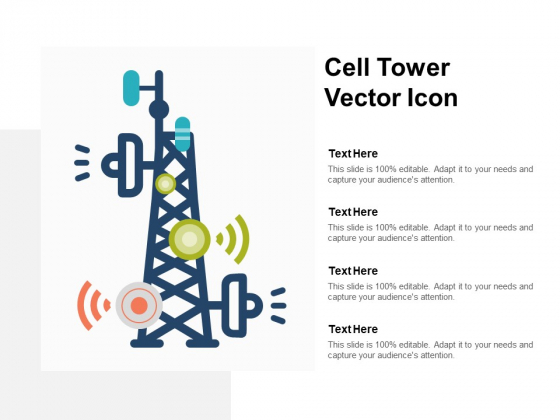 560x420 Cell Tower Vector Icon Ppt Powerpoint Presentation Show
