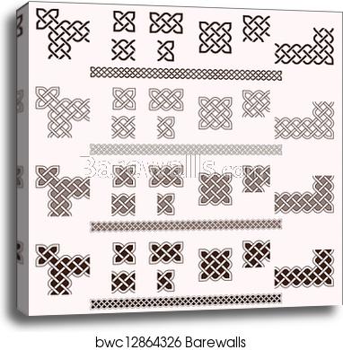 Celtic Borders, Canvas Print Barewalls Posters Prints 382x390 Celtic Borders, Canvas Print Barewalls Posters Prints