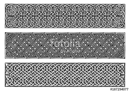 Celtic Border Set Stock Image And Royalty Free Vector 500x354 Celtic Border Set Stock Image And Royalty Free Vector