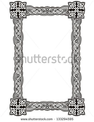 Celtic Decorative Knot Frame Black And White Vector Decoration 364x470 Celtic Decorative Knot Frame Black And White Vector Decoration