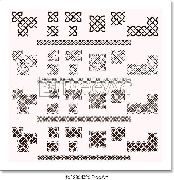 561x581 Free Art Print Of Celtic Borders Decorative Celtic Border Vector