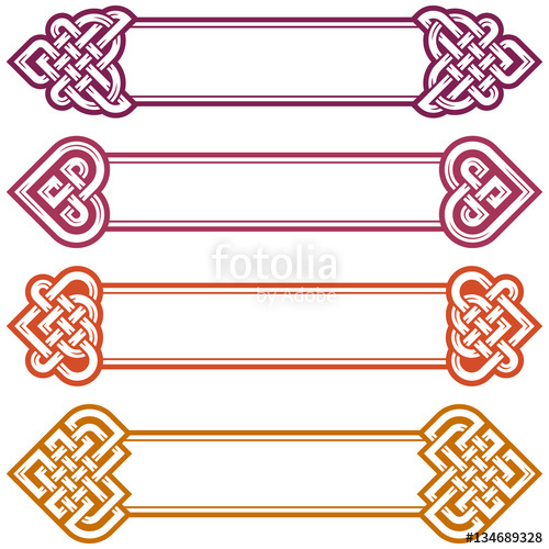 Vector Irish Frame Set Design Elements Of Celtic Knot 500x500 Vector Irish Frame Set Design Elements Of Celtic Knot