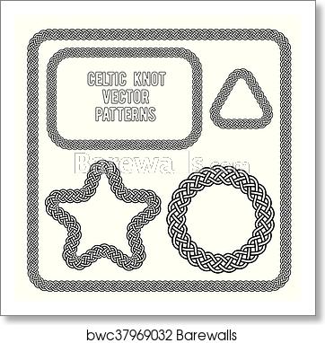 362x382 Celtic Knot Vector Patterns, Art Print Barewalls Posters