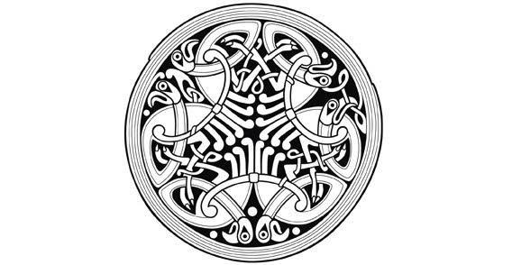 568x294 Circle Celtic Ornament Free Vector