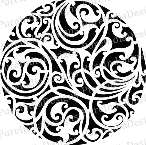 570x567 Celtic Circle Pattern Dxf Stencilslaser Cutting Etsy