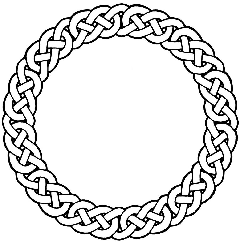 Кельтский орнамент круг вязь