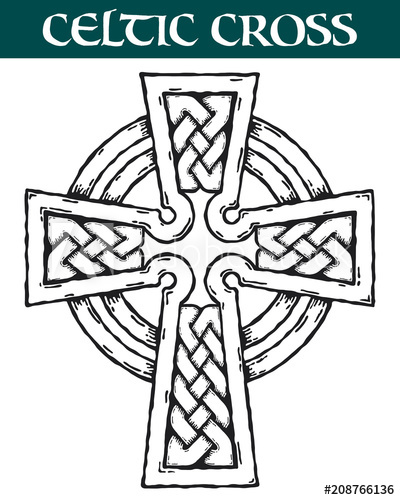 400x500 Celtic Cross Vector Image Of An Ornate Celtic Cross For Use