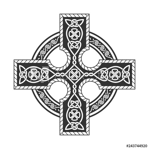 500x500 Celtic Cross Vector Separate Ornament