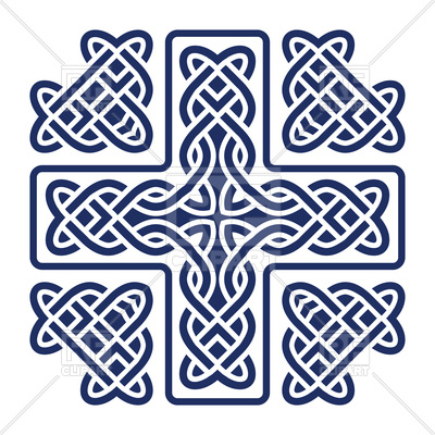 400x400 Celtic Knot Cross Tile Vector Image Of Backgrounds, Textures