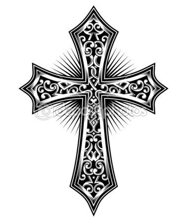 378x449 Cross Vector Stock Illustration