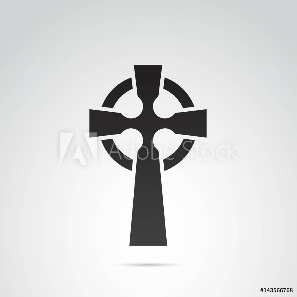 1000x1000 Photo Art Print Celtic Cross Vector Icon Europosters