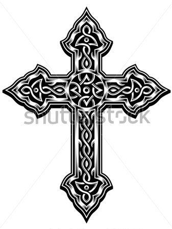 337x450 Ornate Cross Vector Quilting Celtic Cross Tattoos, Irish