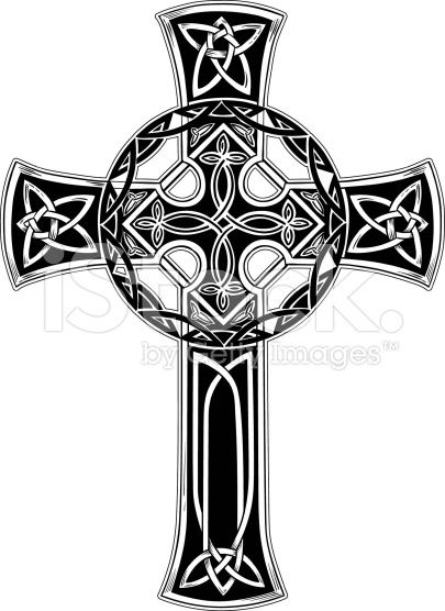 405x556 Vector Illustration Of A Celtic Cross Art Celtic Cross Tattoos