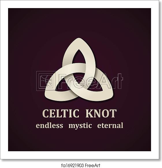 561x581 Free Art Print Of Vector Paper Celtic Knot Symbol Design Template