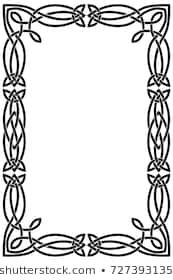 Celtic Frame Is Rectangular Vertical Black Vector Isolated Image 173x280 Celtic Frame Is Rectangular Vertical Black Vector Isolated Image