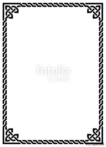 Celtic Knot Braided Frame 361x500 Celtic Knot Braided Frame