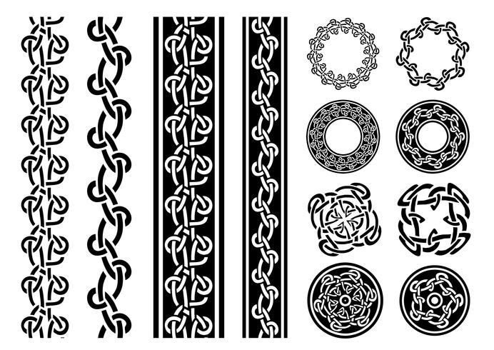 Celtic Borders, Patterns And Rings Set 692x490 Celtic Borders, Patterns And Rings Set