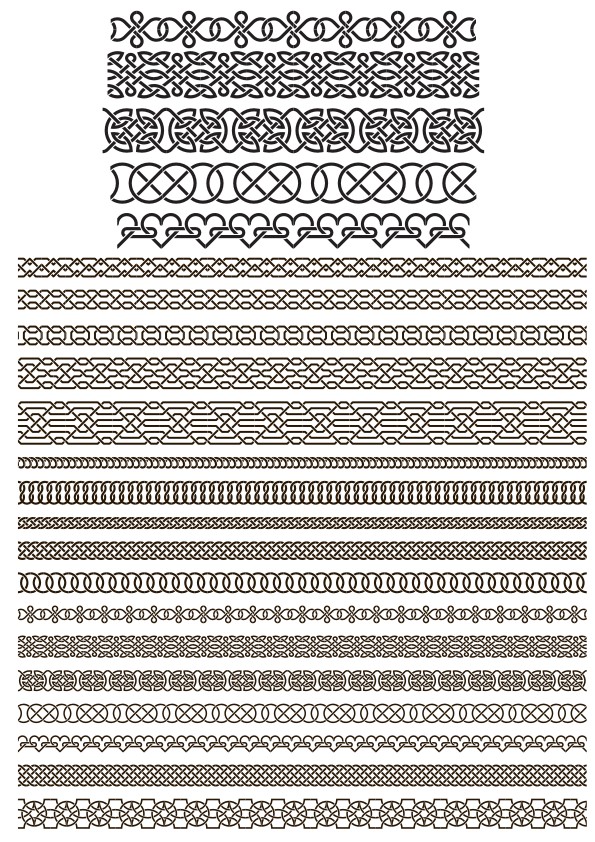 Celtic Borders Free Vector Download In Cdr 595x842 Celtic Borders Free Vector Download In Cdr