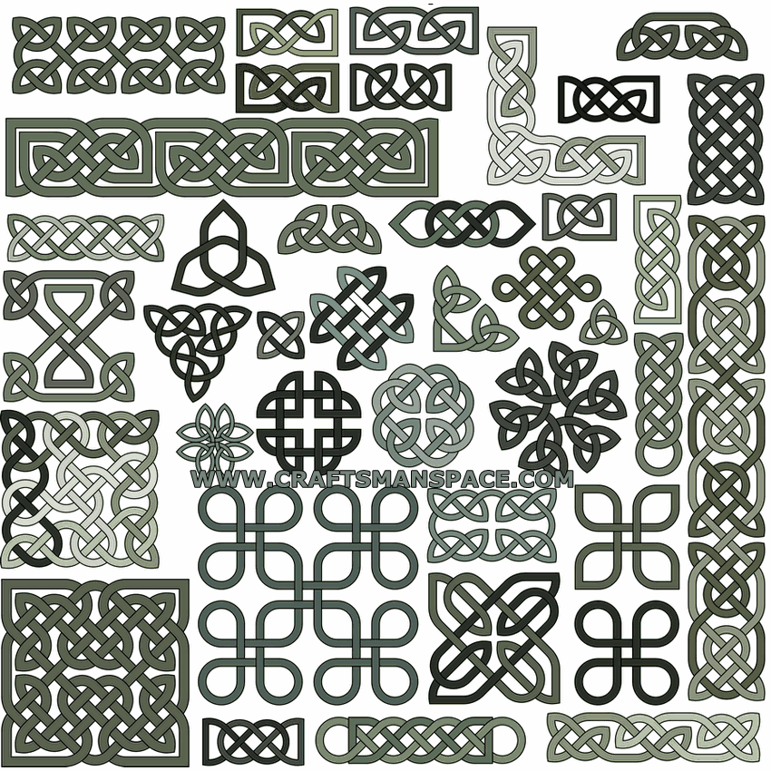Collection Of Celtic Knot Patterns 850x850 Collection Of Celtic Knot Patterns