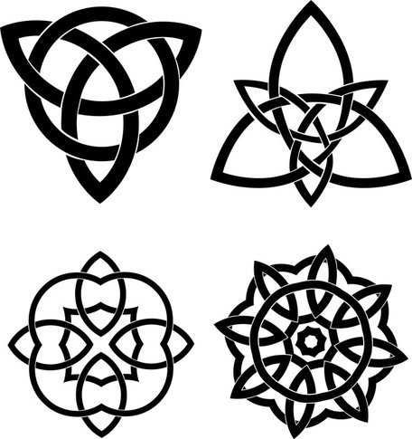 Free Celtic Knots Vector Sets Clipart And Vector Graphics 456x485 Free Celtic Knots Vector Sets Clipart And Vector Graphics