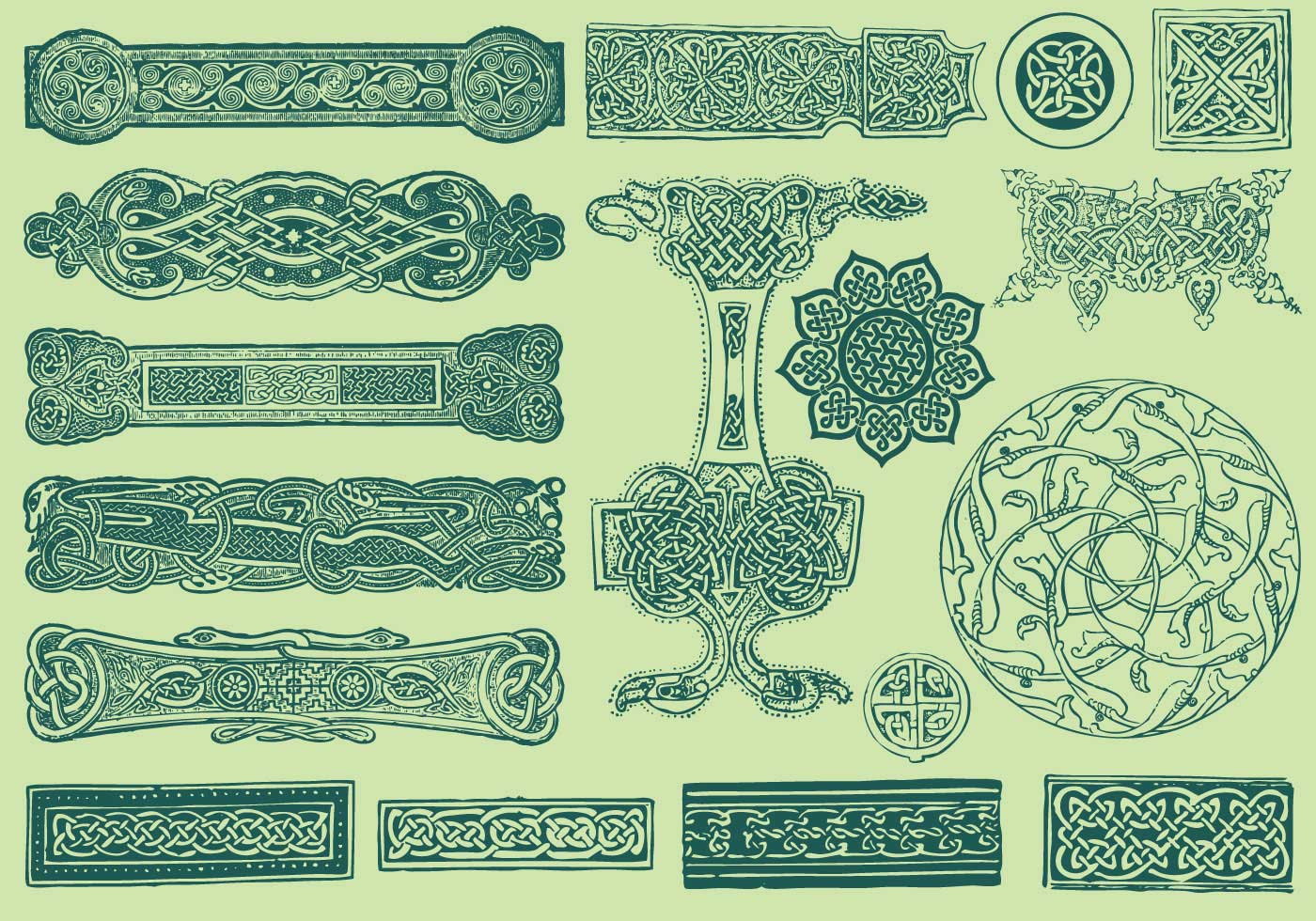 1400x980 Celtic Ornament Free Vector Art
