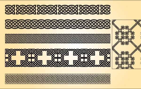 600x380 Free Vectors Celtic Pattern Brush Vector Vectorgeek`