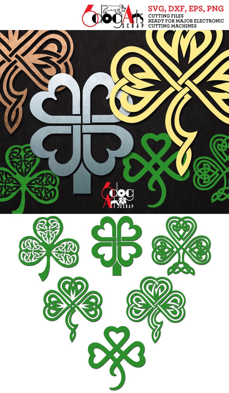 794x1361 Celtic Shamrock St Patrics Day Digital Dxf Etsy