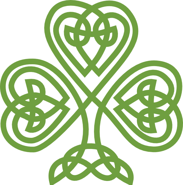 588x596 Irish Celtic Clover Art Celtic Shamrock Clip Art