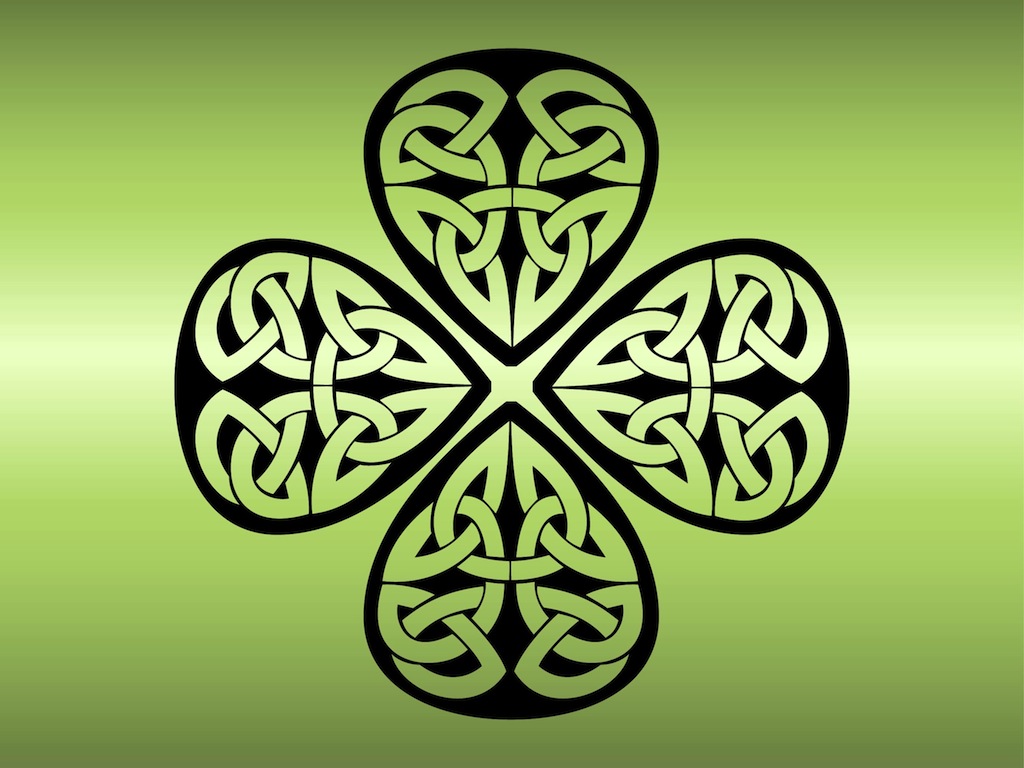 1024x768 Shamrock Vector Art Graphics