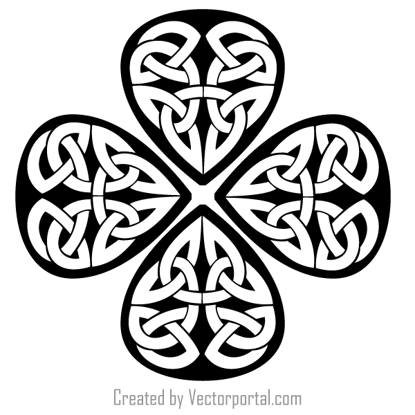 600x600 Celtic Shamrock Clip Art Free Vectors Ui Download