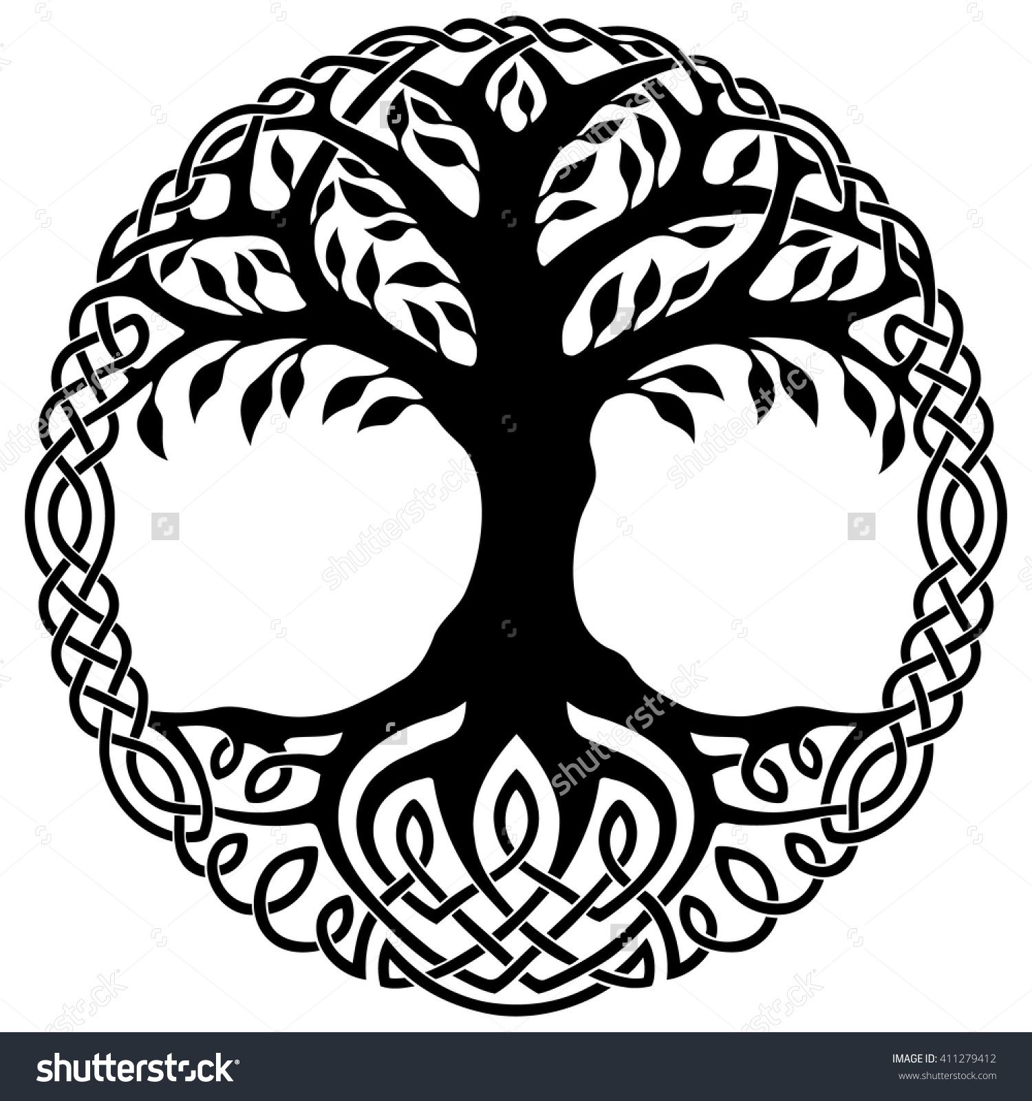 1500x1600 Vector Ornament, Decorative Celtic Tree Of Life Art Norse