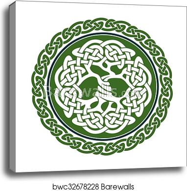 382x390 Celtic Tree Of Life, Canvas Print Barewalls Posters Prints