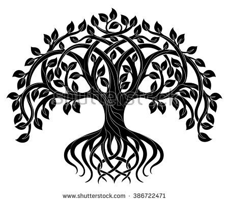 Vector Ornament, Decorative Celtic Tree Of Life 450x398 Vector Ornament, Decorative Celtic Tree Of Life