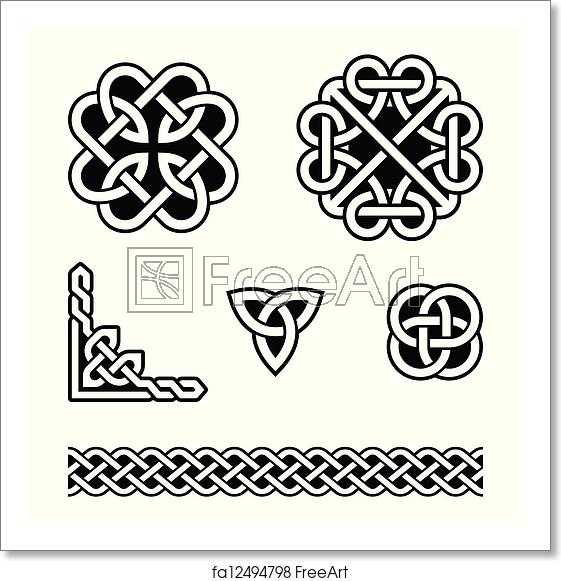 561x581 Free Art Print Of Celtic Knots Patterns