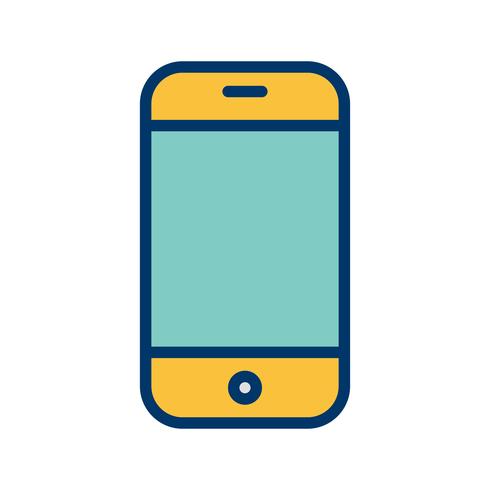 490x490 Phone Cell Icon Vector Illustration