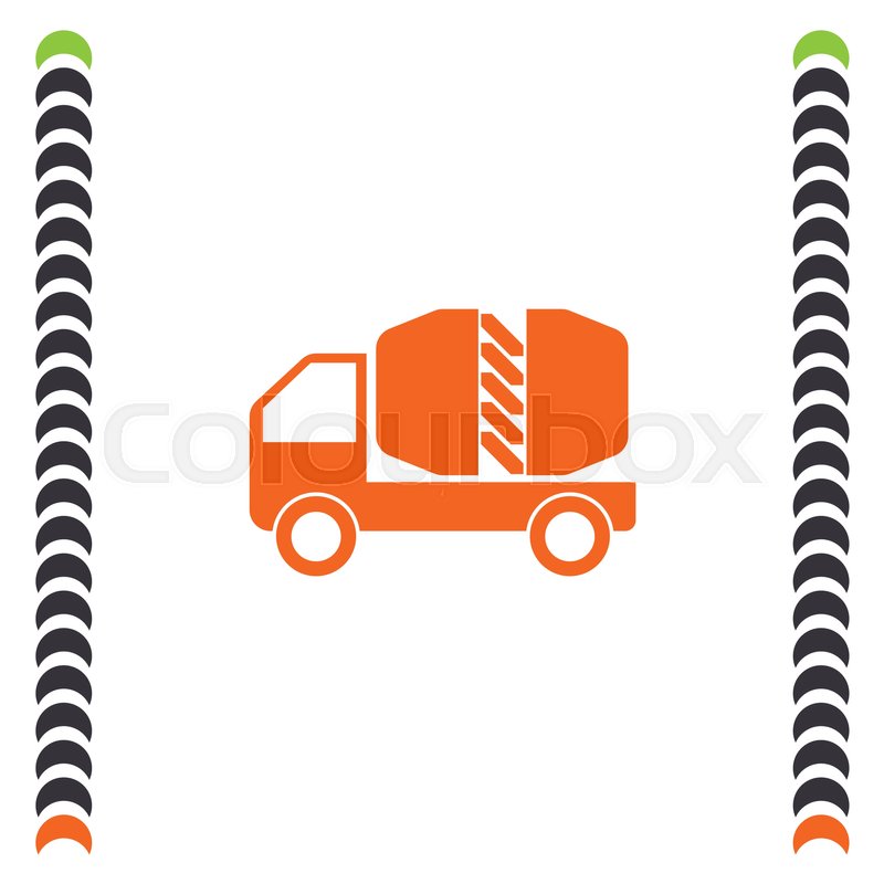 800x800 Cement Truck Vector Icon Construction Stock Vector Colourbox