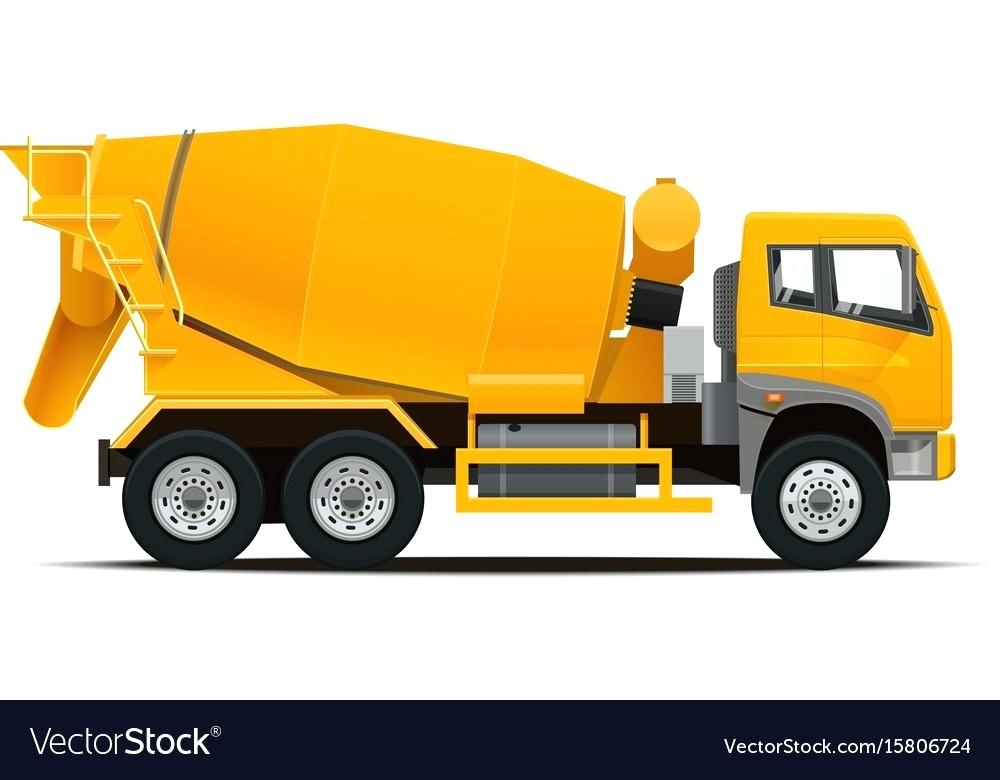 1000x780 Commercial Cement Mixer Truck Vector Image Used Estand