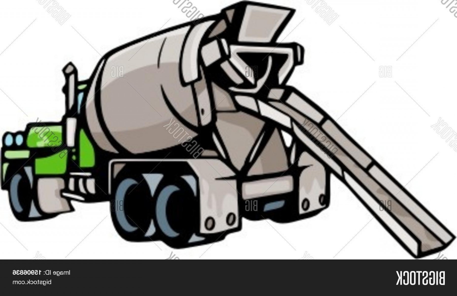 1800x1166 Stock Vector Concrete Mixer Truck Check My Portfolio For Many More