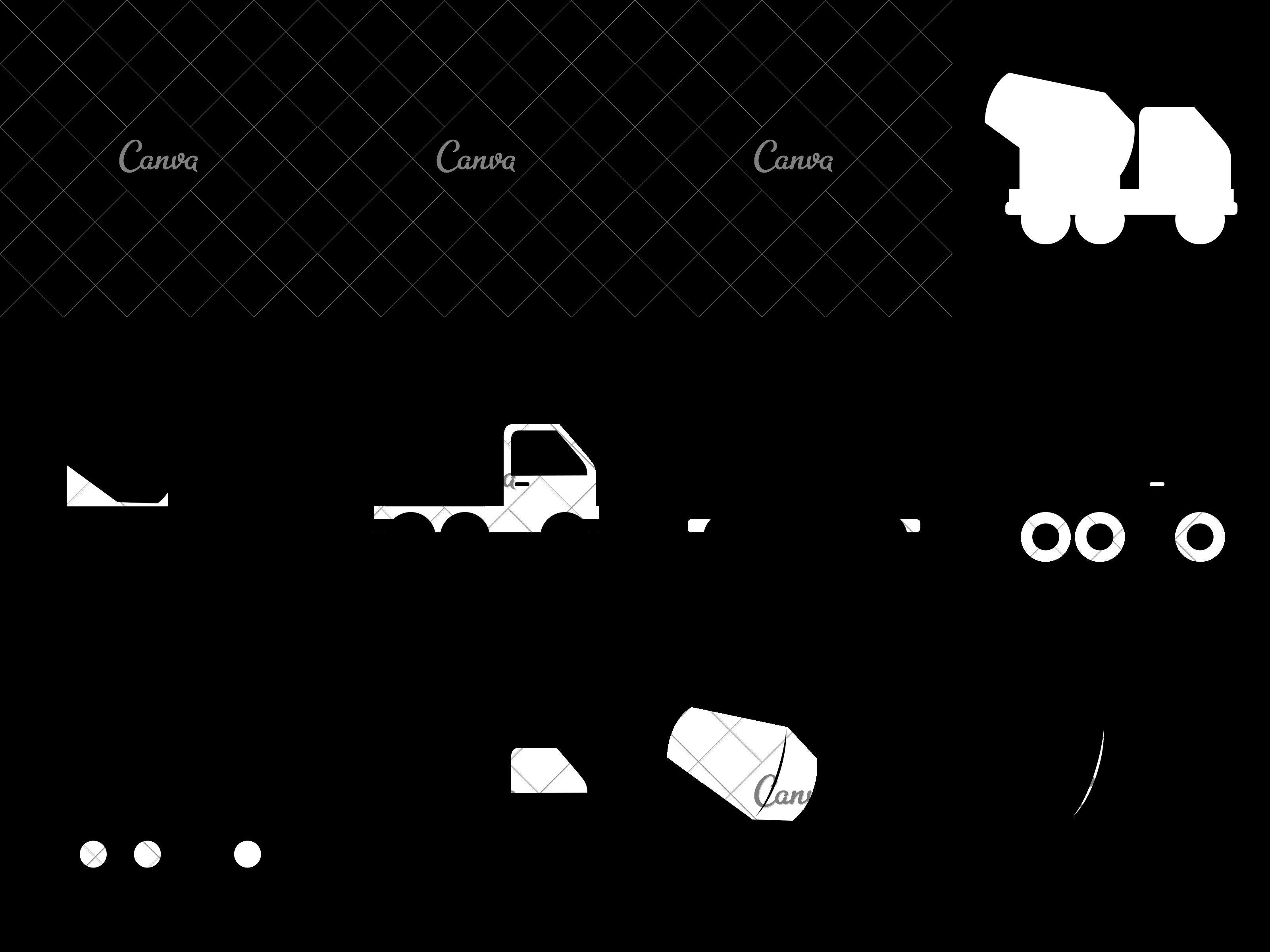 3200x2400 Concrete Mixer Truck Cement Icon Vector Graphic